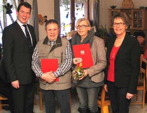 von links: Dr. Christoph Weltecke, Wilfried Graß, Elke Frank, Vera Reuber