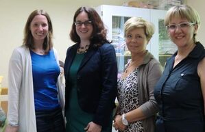 Dr. Daniela Neuschäfer, Lisa Gnadl, Tatjana Astachov und Petra Becker