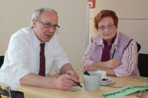 Dr. Reinhard Kubat im Gespräch mit Annemarie Düsterhöft